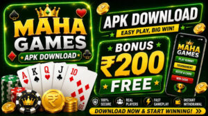 Maha Games (Yono) APK Download – ₹50–₹100 Bonus | Real Cash Gaming App | ₹100 Withdraw 3
